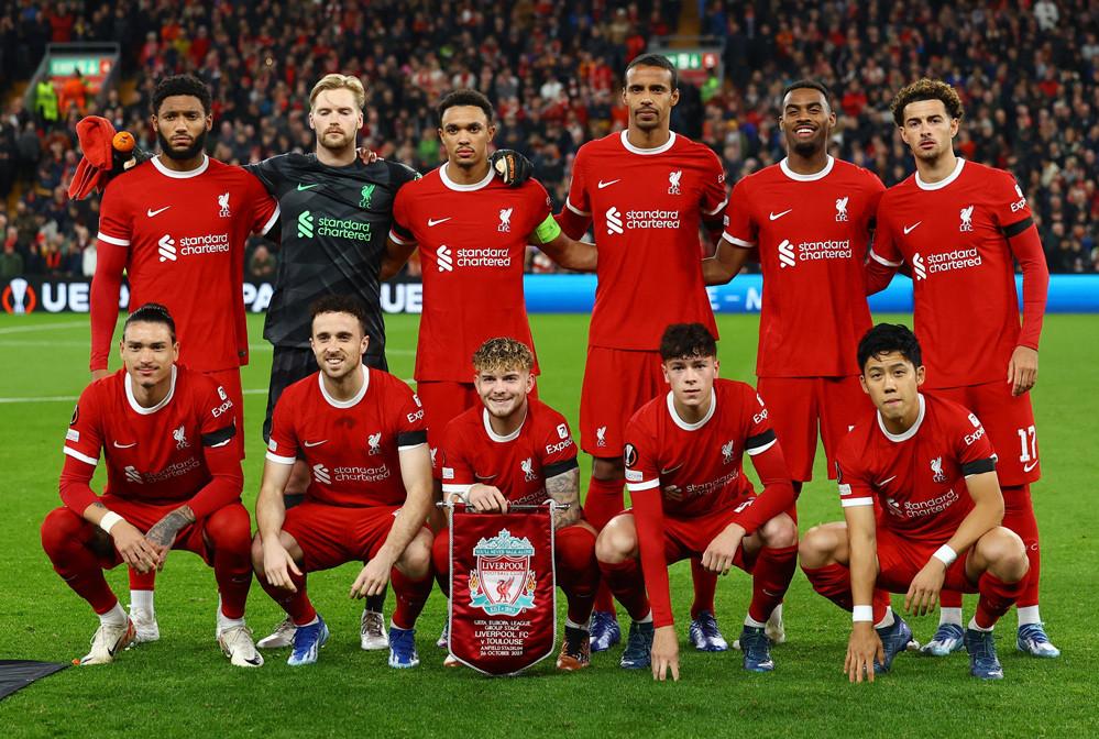 Liverpool, với 46 điểm, đang nằm ở vị trí thứ 2 Ngoại Hạng Anh